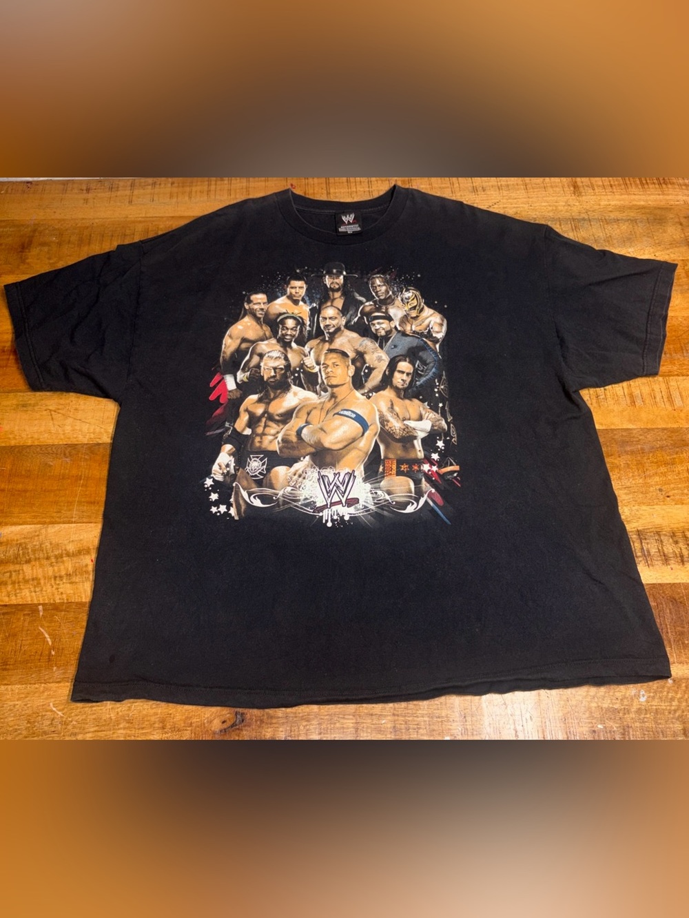 Vtg WWE T-Shirt Adult Size XXXL John Cena Undertaker and Many More Double Sided